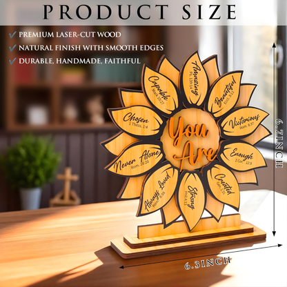 God Says You Are Wood Plaque