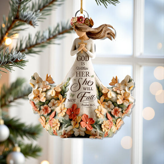 God Is Within Her She Will Not Fall Ornament