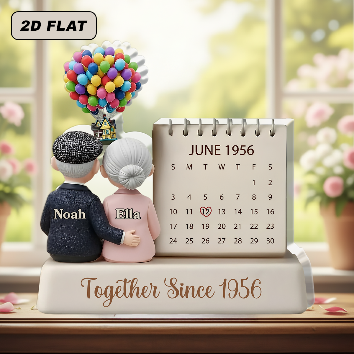 Together Since Anniversary Flat Sign - Personalized Acrylic Plaque