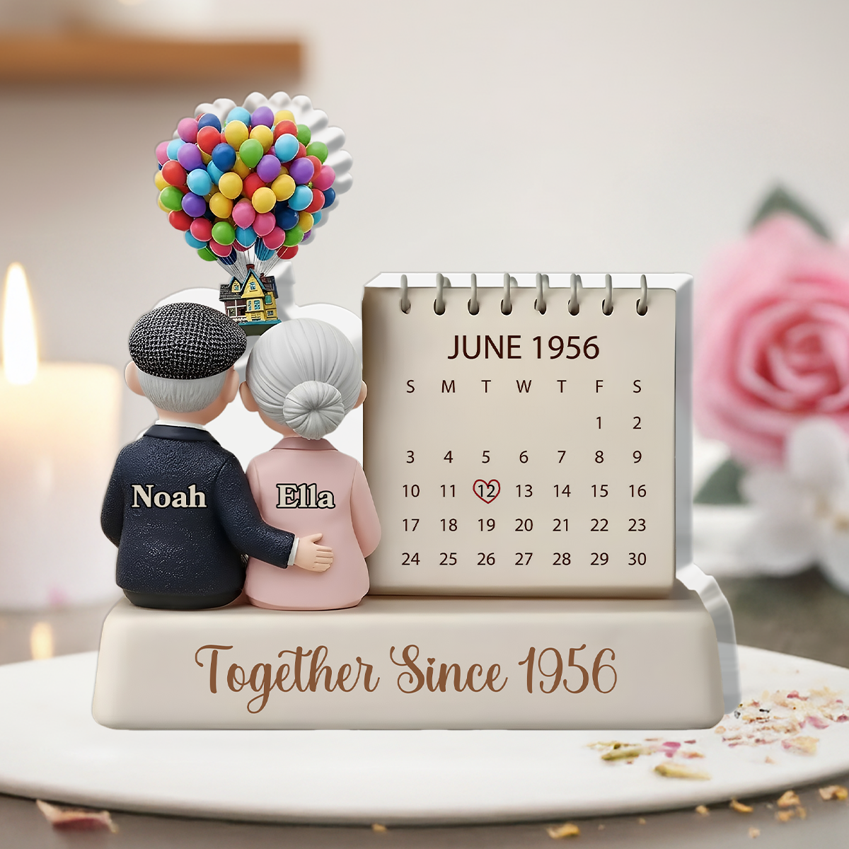 Together Since Anniversary Flat Sign - Personalized Acrylic Plaque
