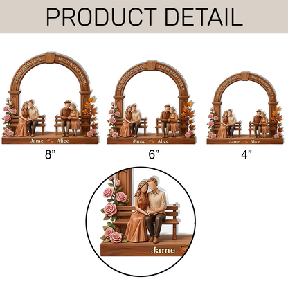 From Our First Kiss Till Our Last Breath - Personalized Acrylic Plaque