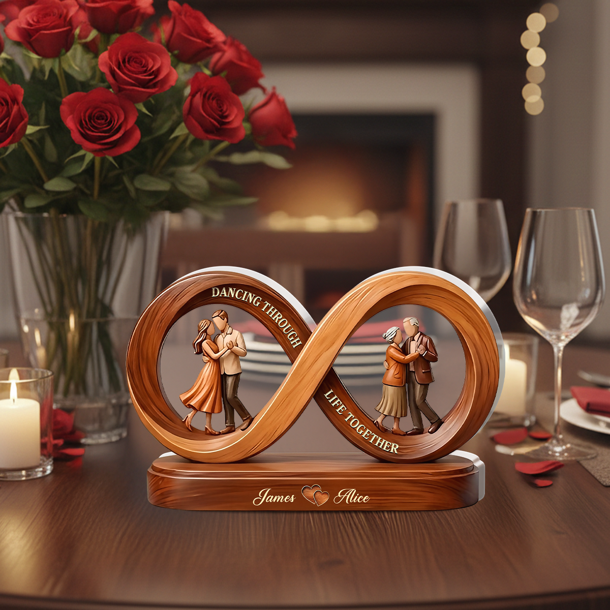 Dancing Through Life Together - Personalized Acrylic Plaque