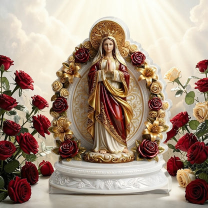 Our Lady of Grace Statue - Acrylic Plaque