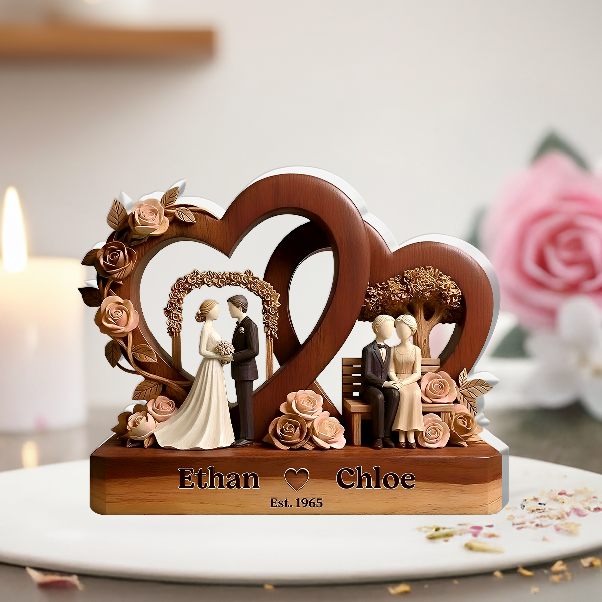 A Journey of Love - Personalized Acrylic Plaque