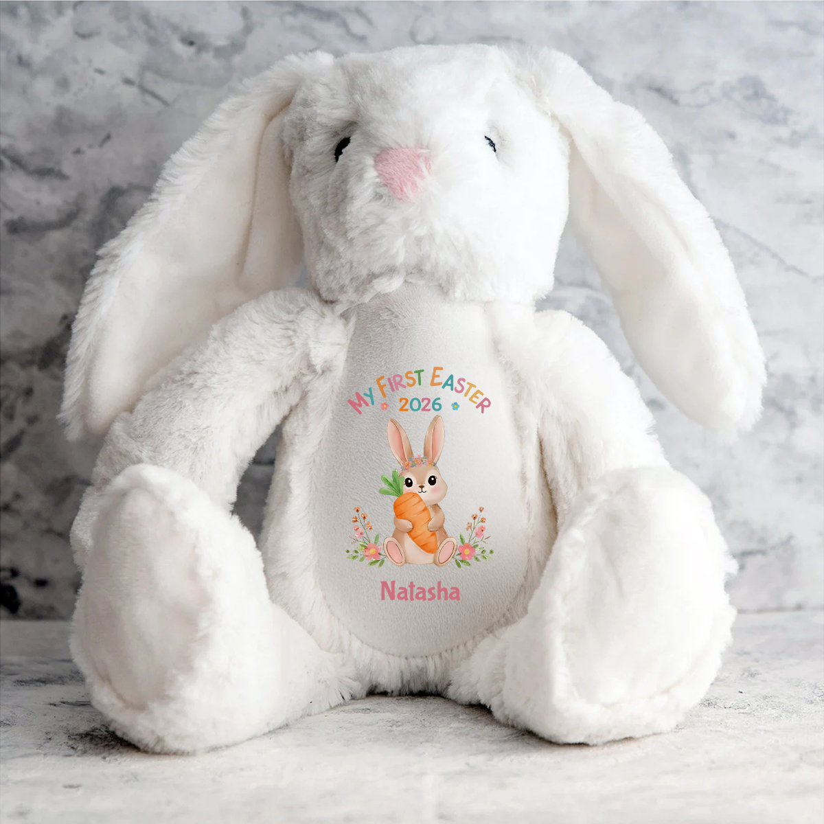My Frist Easter 2026 - Personalized Stuffed Bunny