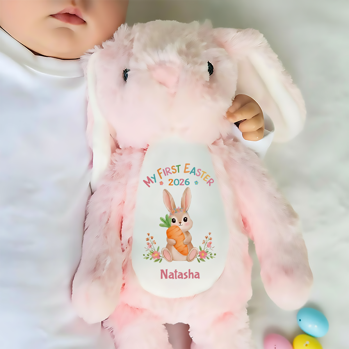 My Frist Easter 2026 - Personalized Stuffed Bunny