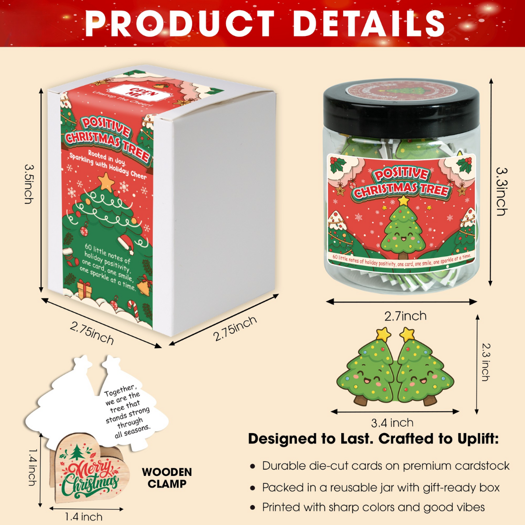 Positive Christmas Tree Jar