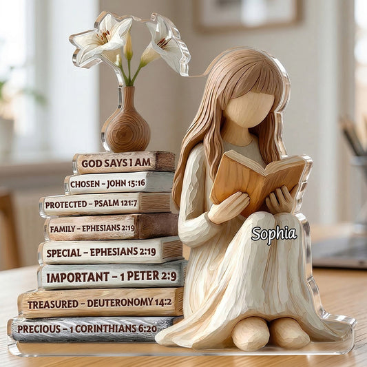 God Says I Am - Personalized  Acrylic Plaque