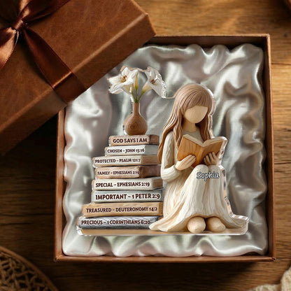 God Says I Am - Personalized  Acrylic Plaque