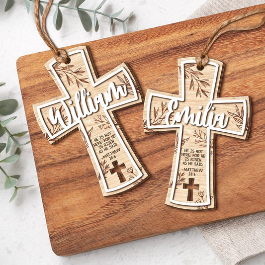 He Is Risen - Personalized Easter Basket Tag