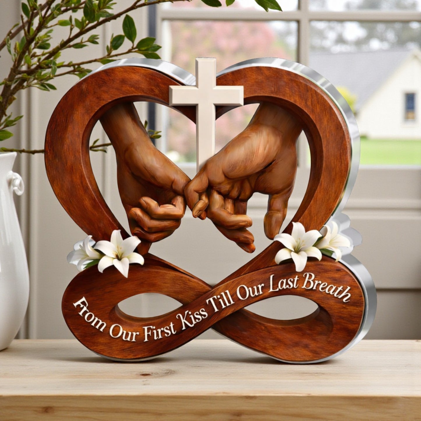 From Our First Kiss Till Our Last Breath - Acrylic Plaque