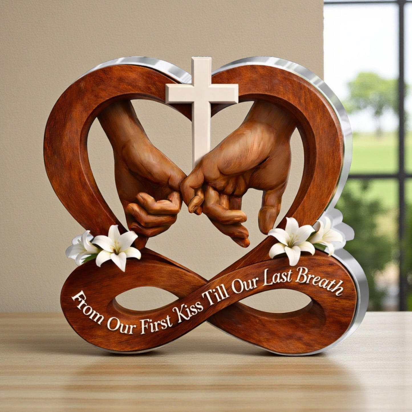 From Our First Kiss Till Our Last Breath - Acrylic Plaque