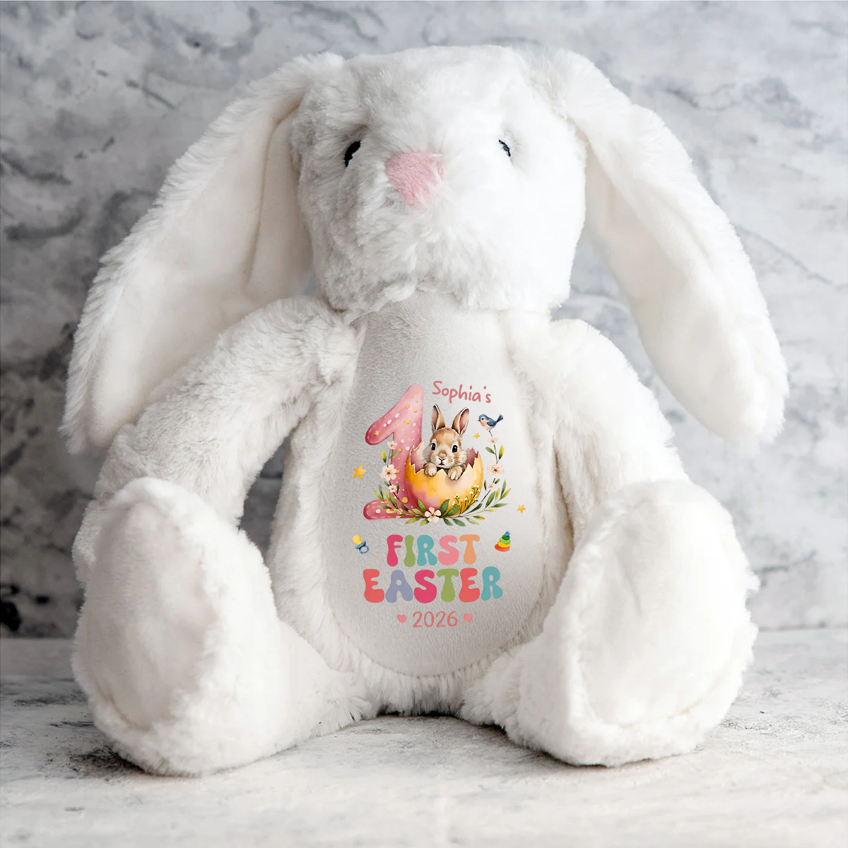 First Easter 2026 - Personalized Stuffed Bunny