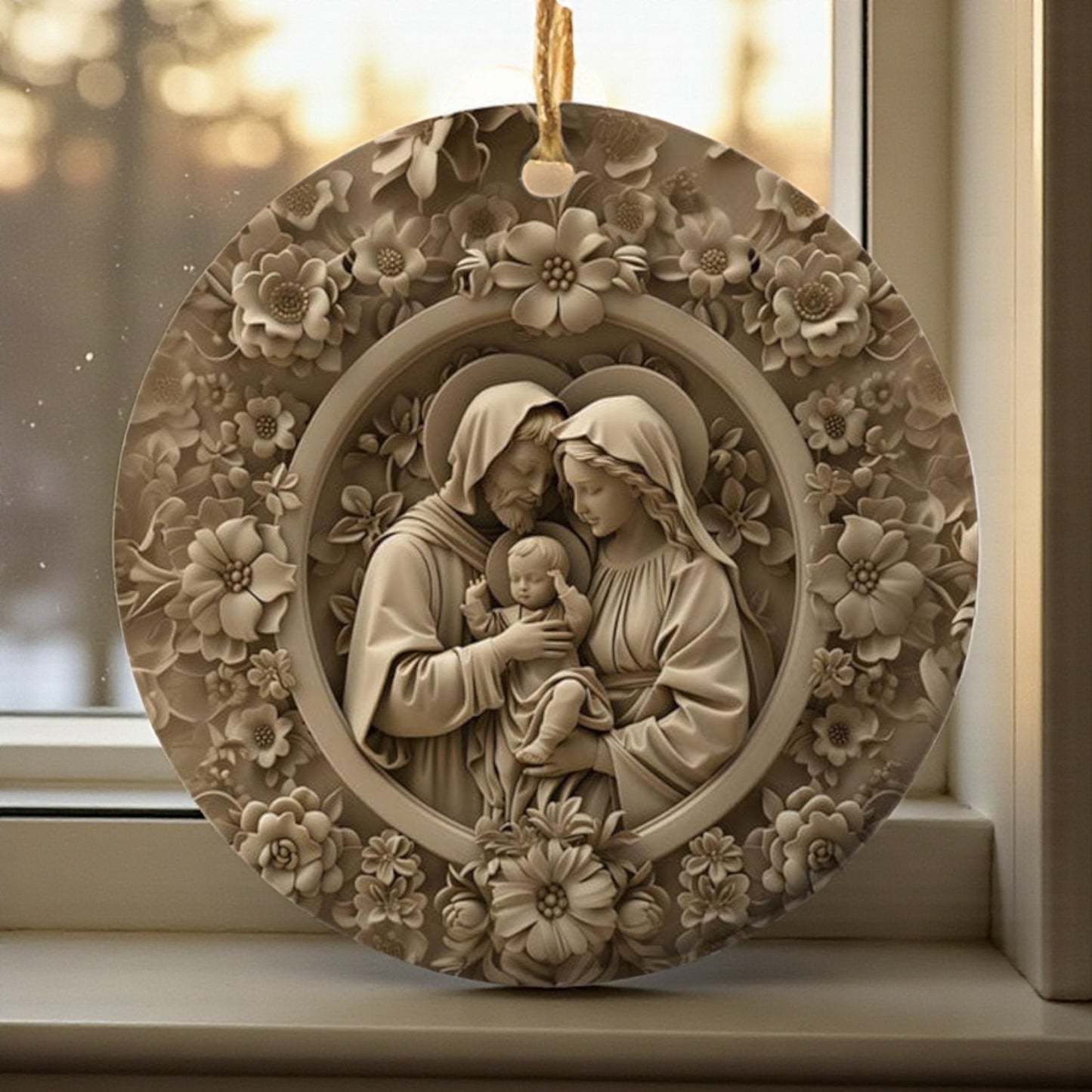 Divine Family Christmas Ornament