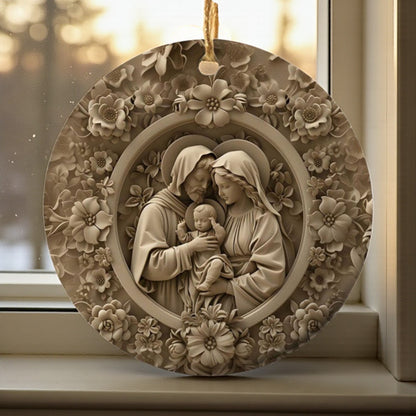 Divine Family Christmas Ornament