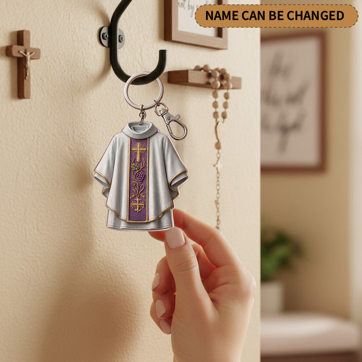 Blessed Messenger - Personalized Keychain