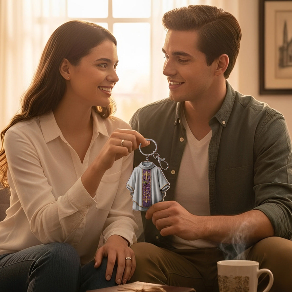 Blessed Messenger - Personalized Keychain