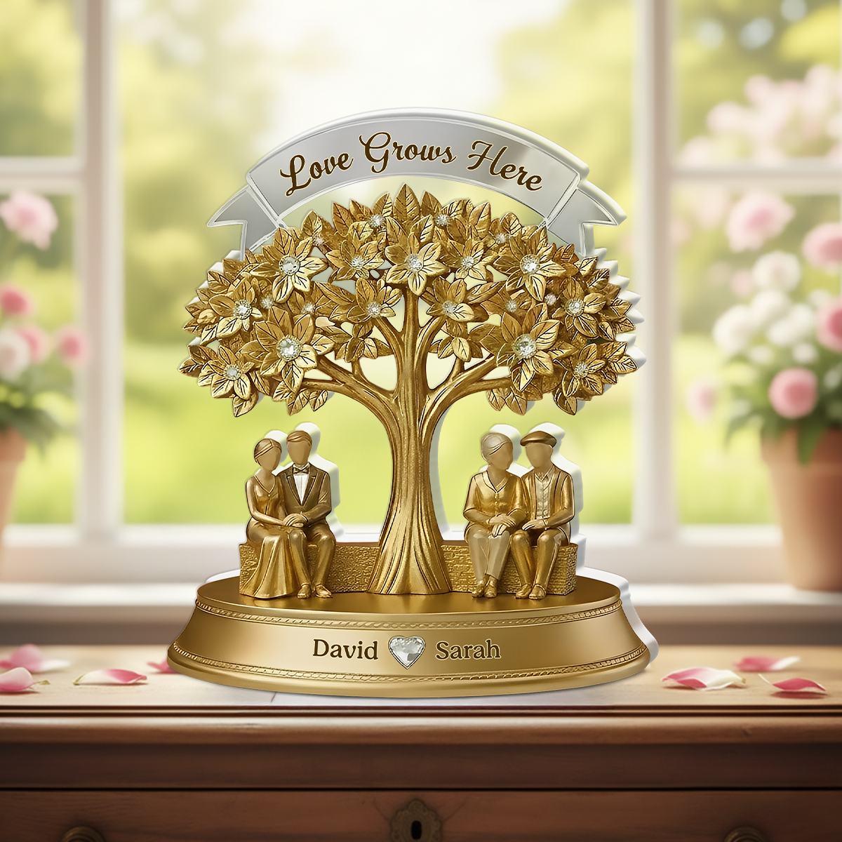 Love Grows Here - Personalized Acrylic Plaque
