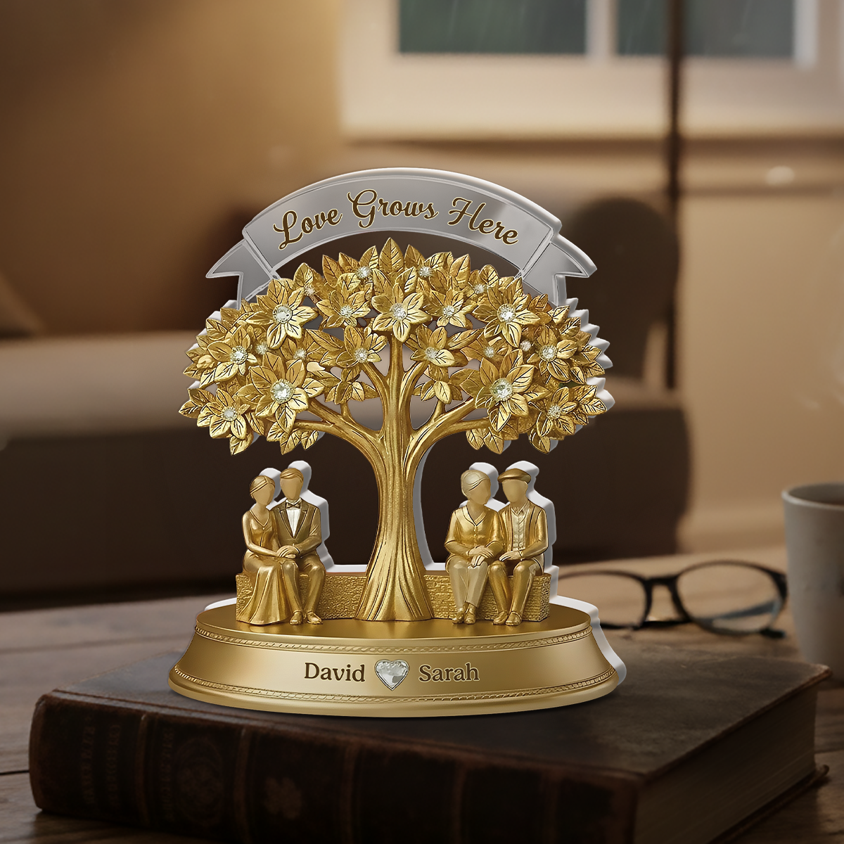 Love Grows Here - Personalized Acrylic Plaque