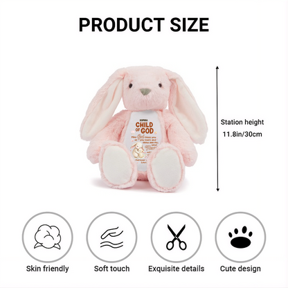 Child of God - Personalized Stuffed Bunny
