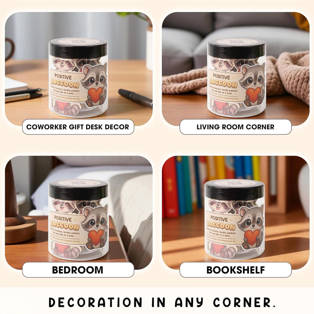 Positive Raccoon Jar