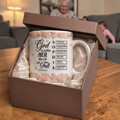 God Is Within Her - Personalized Ceramic Mug