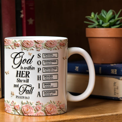 God Is Within Her - Personalized Ceramic Mug