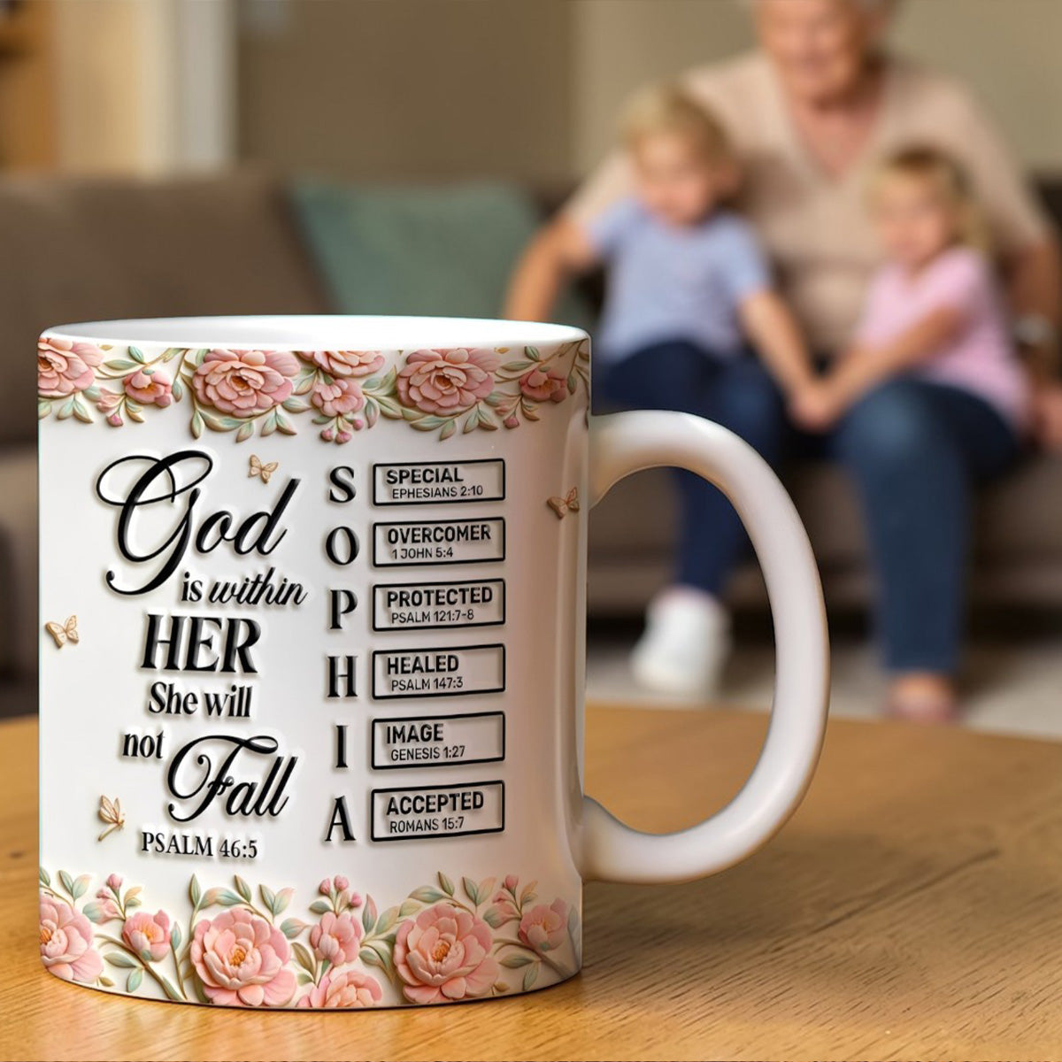 God Is Within Her - Personalized Ceramic Mug
