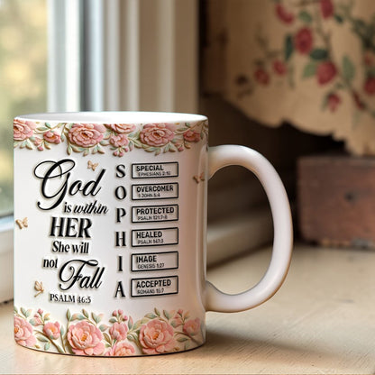 God Is Within Her - Personalized Ceramic Mug