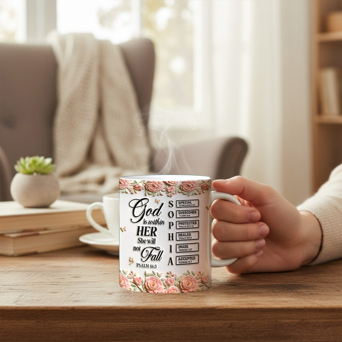 God Is Within Her - Personalized Ceramic Mug