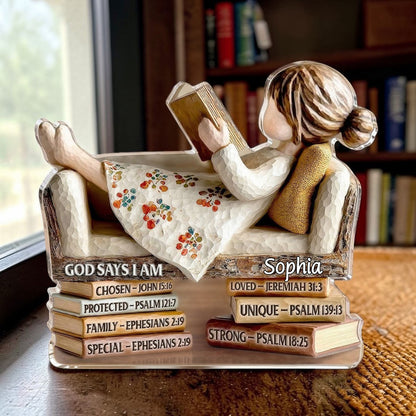 God Says I Am - Personalized  Acrylic Plaque