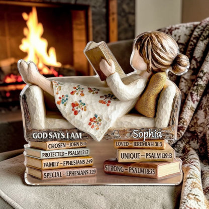 God Says I Am - Personalized  Acrylic Plaque