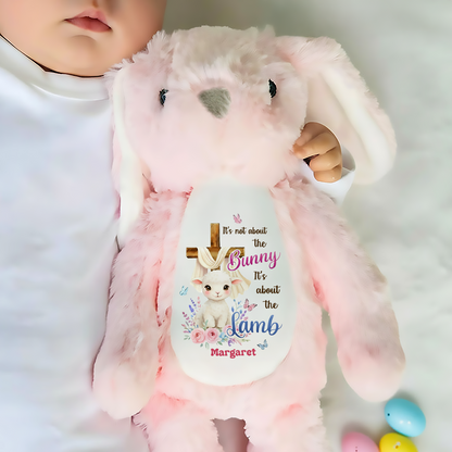 It's About The Lamb - Personalized Stuffed Bunny