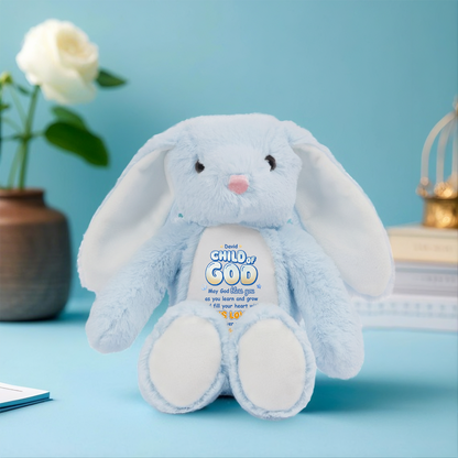 Child Of God - Personalized Stuffed Bunny