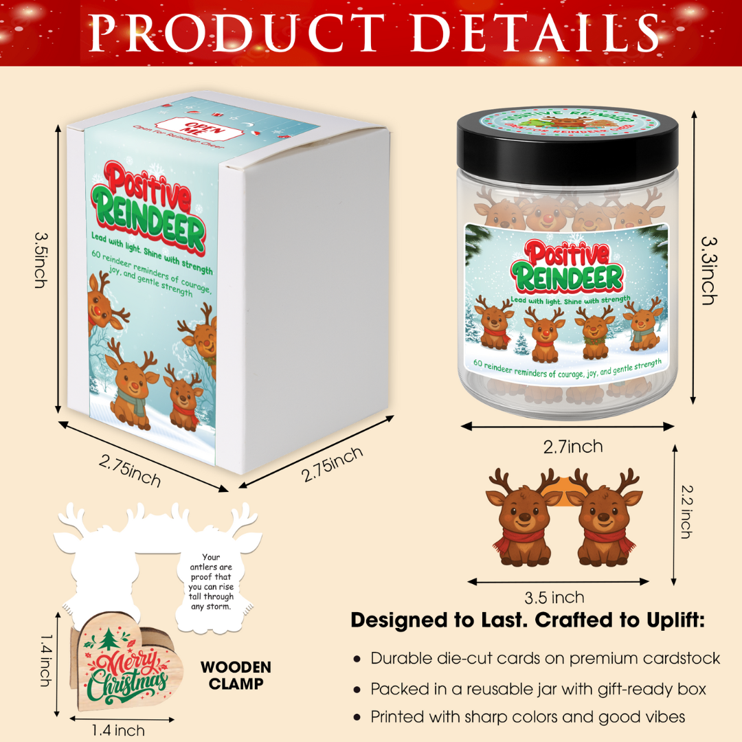 Positive Reindeer Jar