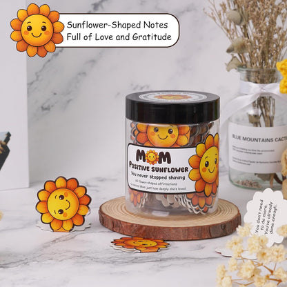 60 Positive Sunflower Cards, Affirmation Cards for Women, Mothers Day Gifts from Daughter or Son, Sunflower Gifts for Mom, Inspirational Messages for Mothers, Wife, Grandma