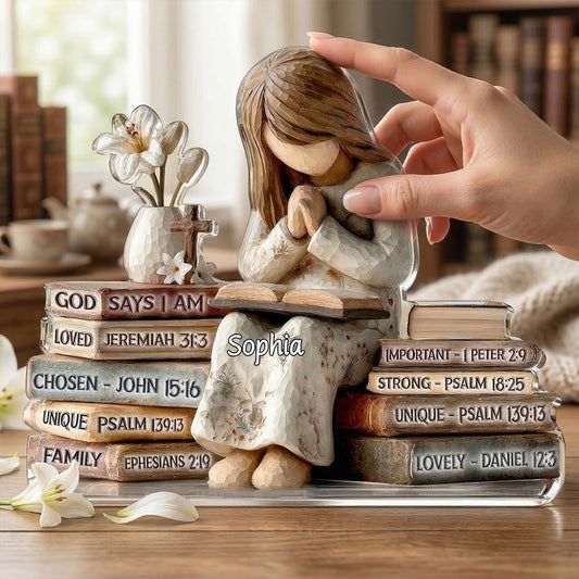 God Says I Am - Personalized  Acrylic Plaque