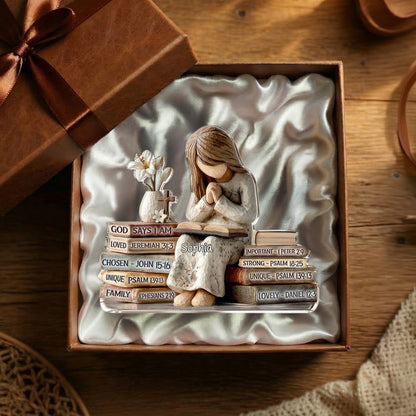 God Says I Am - Personalized  Acrylic Plaque