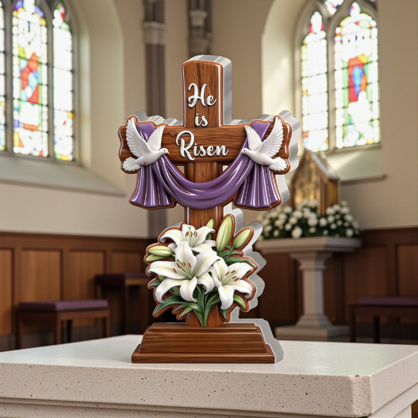 He is Risen - Personalized Acrylic Plaque