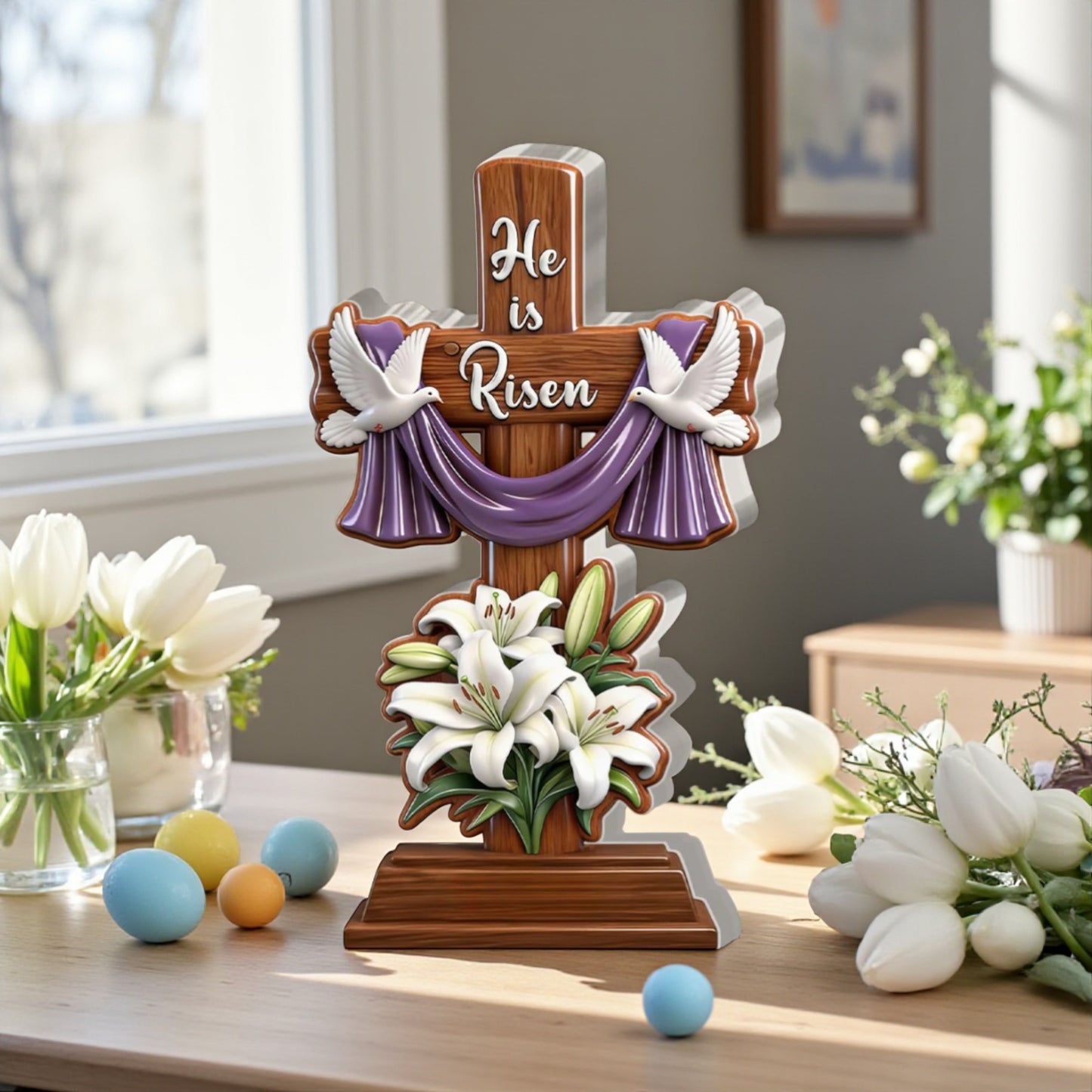He is Risen - Personalized Acrylic Plaque