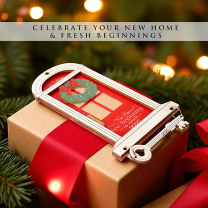 New Home Ornament 2025 – Our First Home Ornament, New House 1St Christmas 2 Layers Ornaments, First Christmas in Our New Home 2025,Housewarming Gifts, Xmas Tree Hanging Newlywed Ornaments