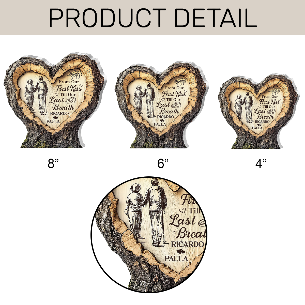 From Our First Kiss Till Our Last Breath - Personalized Acrylic Plaque