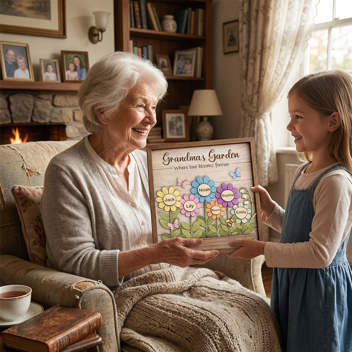 Grandma's Garden - Personalized Wooden Plaque