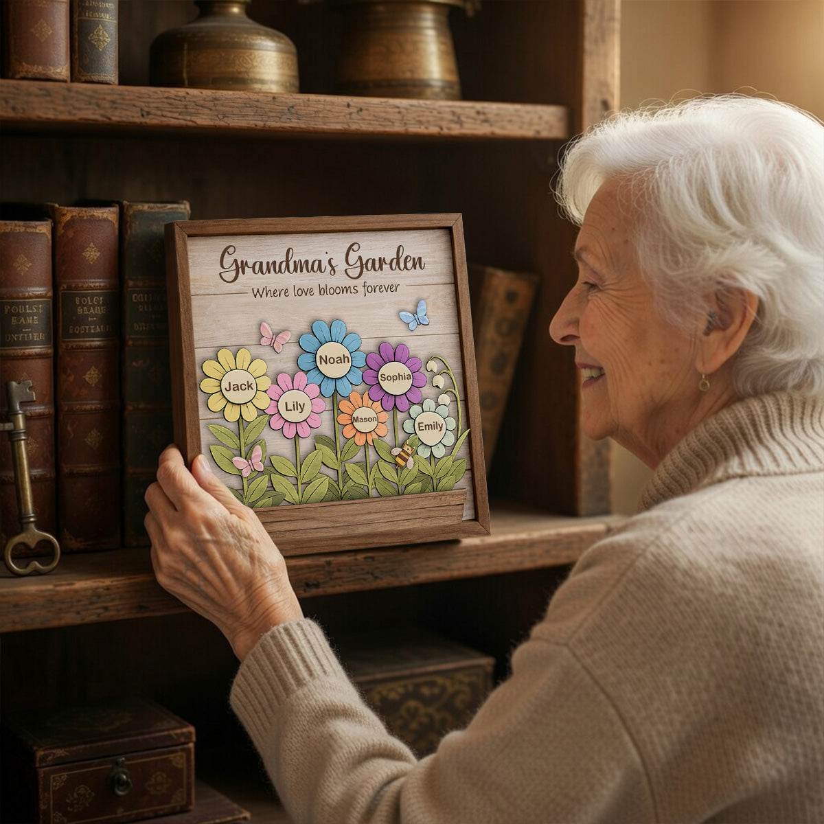 Grandma's Garden - Personalized Wooden Plaque