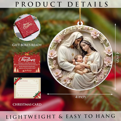 Holy Family Acrylic Ornament