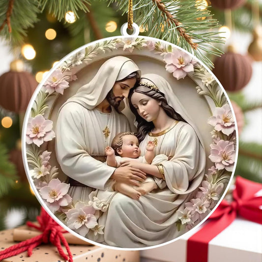 Holy Family Acrylic Ornament