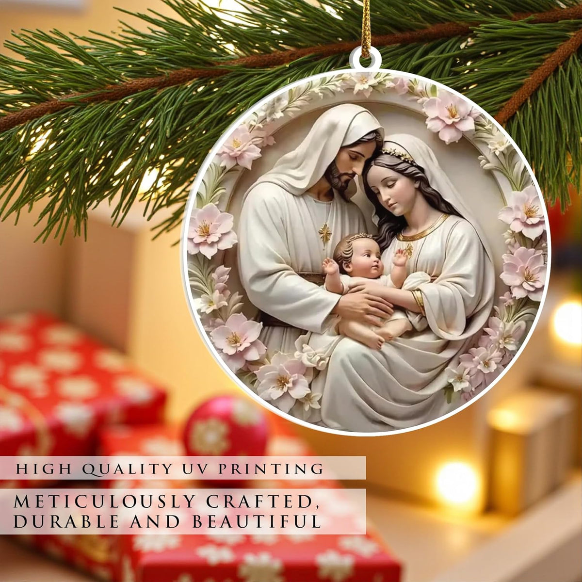 Holy Family Acrylic Ornament