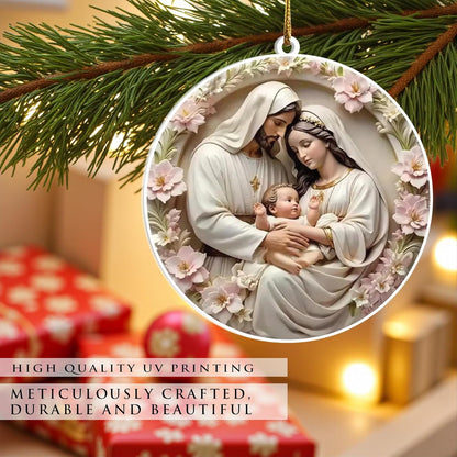 Holy Family Acrylic Ornament