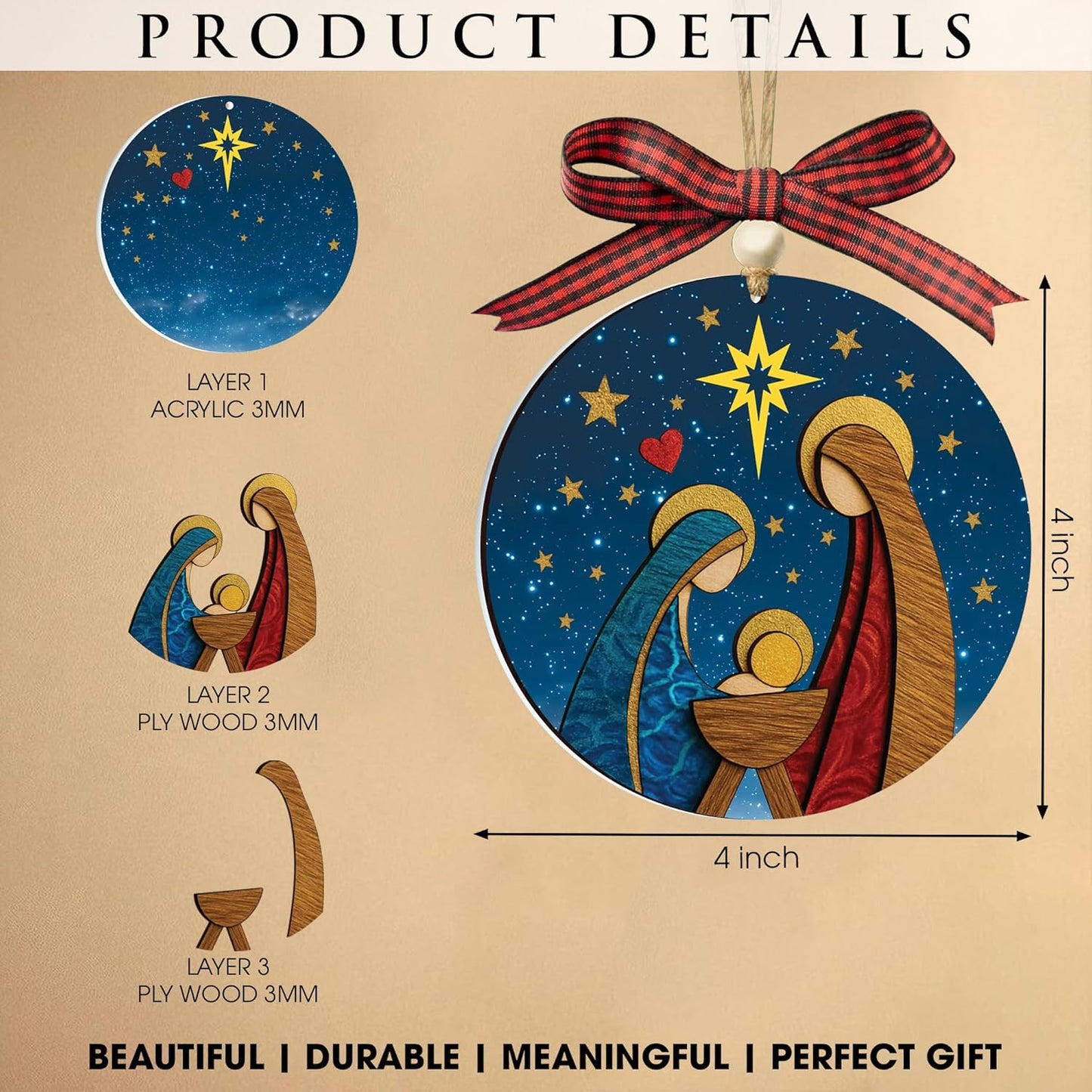 Divine Nativity Ornament