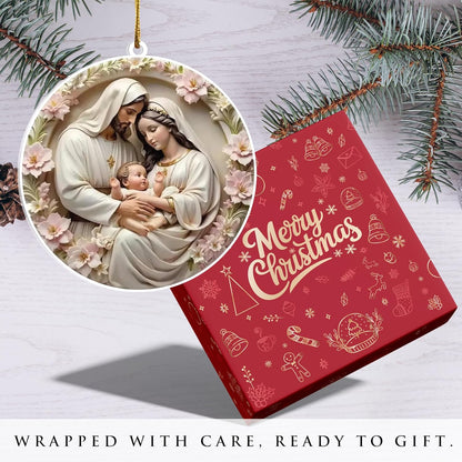 Holy Family Acrylic Ornament